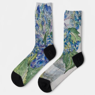 Hortensien im Wasser Crew Socken