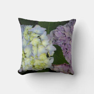 Hortensien rosa Blüten blaue violette Blumen Kissen