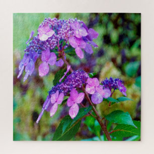 Hortensienblüte Purple Twist und Shout Puzzle