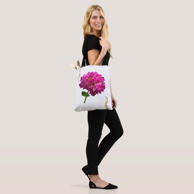 Hortensienblüte – Vintage-Botanik Fuchsia (Am Model)