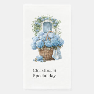 Hortensienblüten Flora Florist Liebhaber Wasserfar Serviette