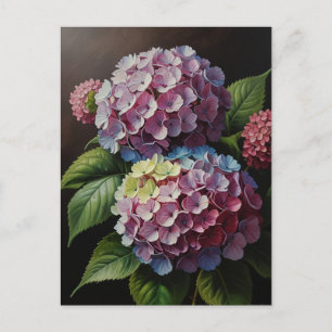 Hortensienblüten Postkarte