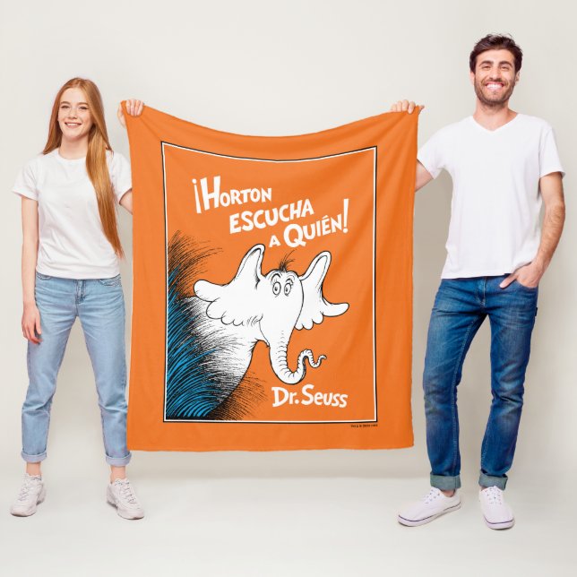 Horton Escucha A Quien Spanisches Buchcover Fleecedecke (Beispiel)