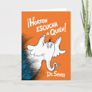 Horton Escucha A Quien Spanisches Buchcover Karte