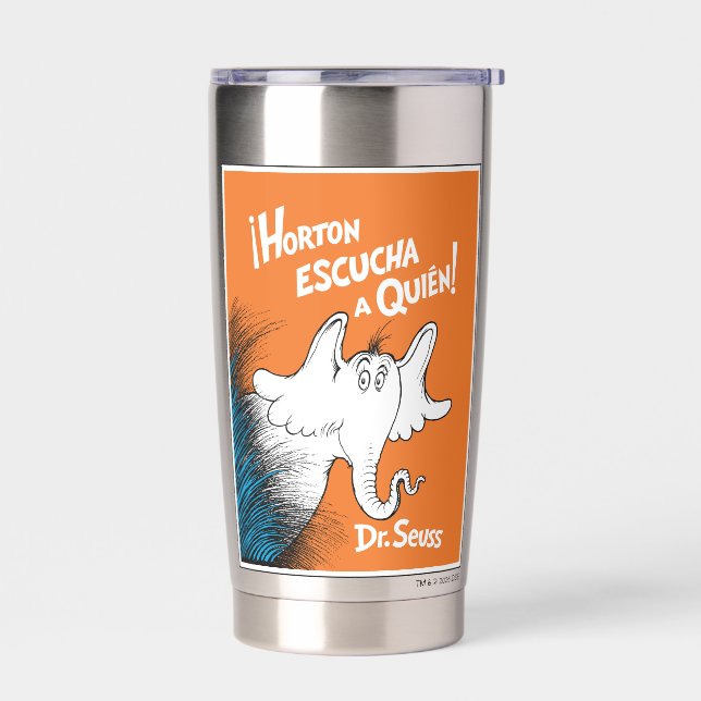 Horton Escucha A Quien Spanisches Buchcover Thermobecher (Links)