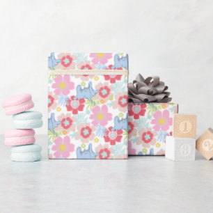 Horton Hears A Who   Pastell-Blumenmuster Geschenkpapier