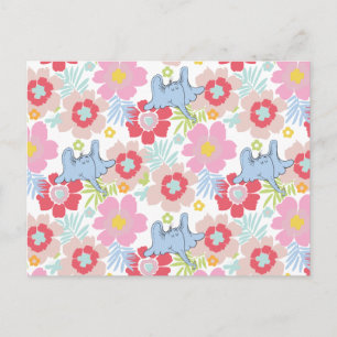 Horton Hears A Who Pastell-Blumenmuster Postkarte