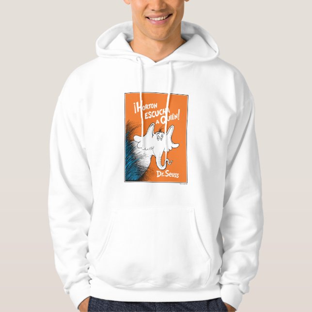 Horton hört auf jemanden Spanisches Buchcover Hoodie (Vorderseite)