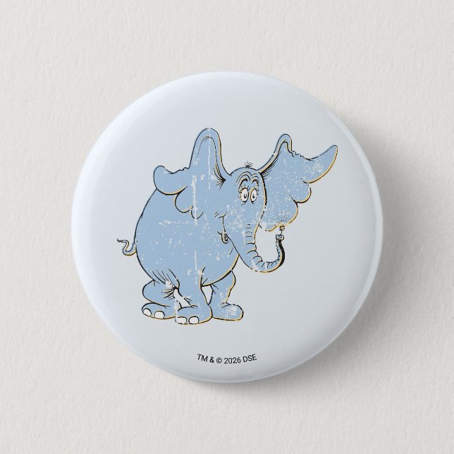 Horton Hört Ein Hu | Horton Bedrängt Button (Vorderseite)