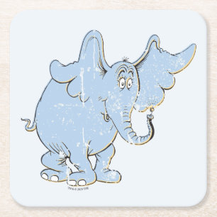 Horton Hört Ein Hu Horton Bedrängt Rechteckiger Pappuntersetzer
