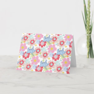 Horton Hört Ein Hu   Pastell-Blumenmuster Karte