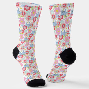 Horton Hört Ein Hu Pastell-Blumenmuster Socken