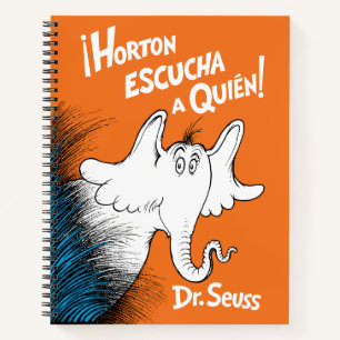 Horton hört einen Wer! Spanisches Buchcover Notizbuch