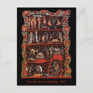 Hortus Deliciarum Postkarte