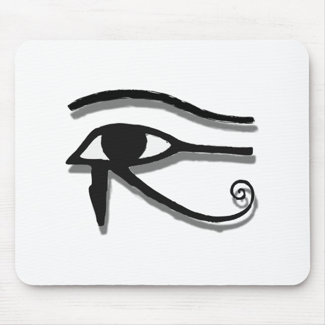 Horus Ägyptische Symbolfarbe Zeichnend Auge Mousepad (Vorne)