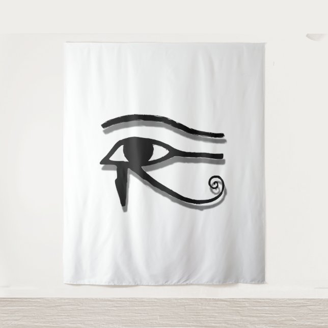 Horus Ägyptische Symbolfarbe Zeichnend Auge Wandteppich (Vorderseite)