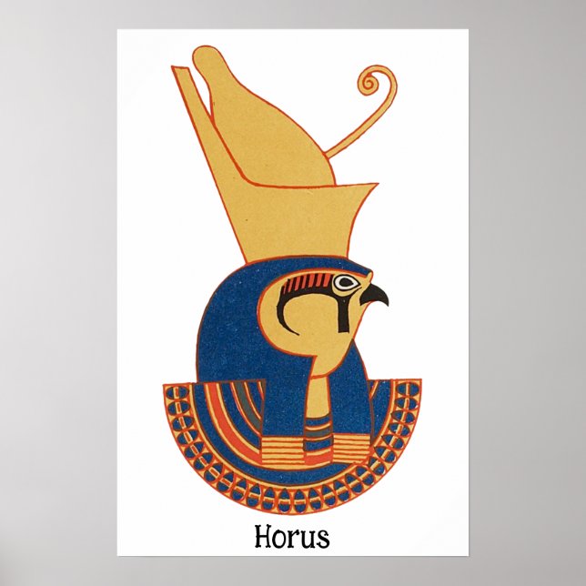 Horus Alter ägyptischer Gott Poster (Vorne)