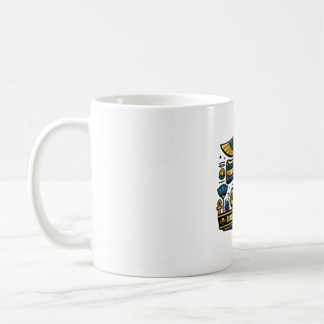 Horus-Auge Antikes Ägypten Kaffeetasse (Links)