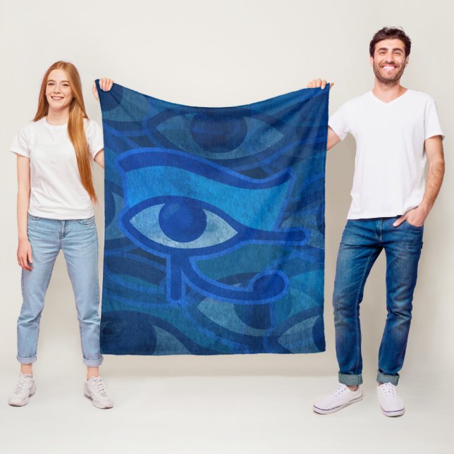 Horus-Auge Fleecedecke (Beispiel)