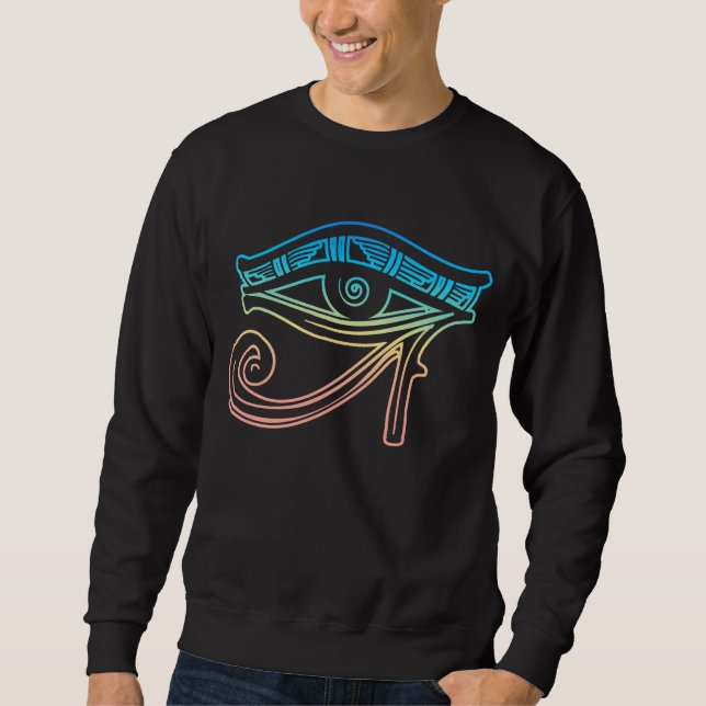 Horus Eye Ägypten Symbol Ägyptisch Sweatshirt (Vorderseite)