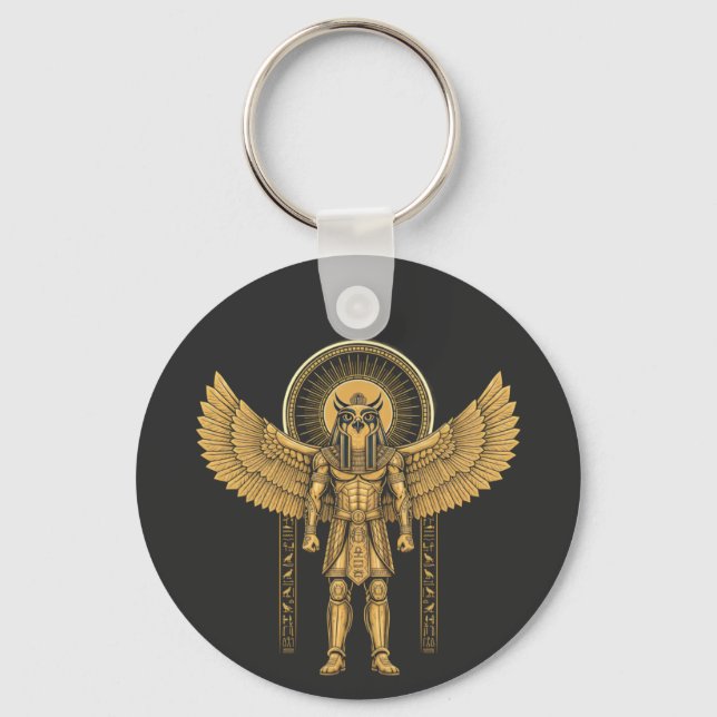 Horus mit Sonnenscheibe Schlüsselanhänger (Vorderseite)