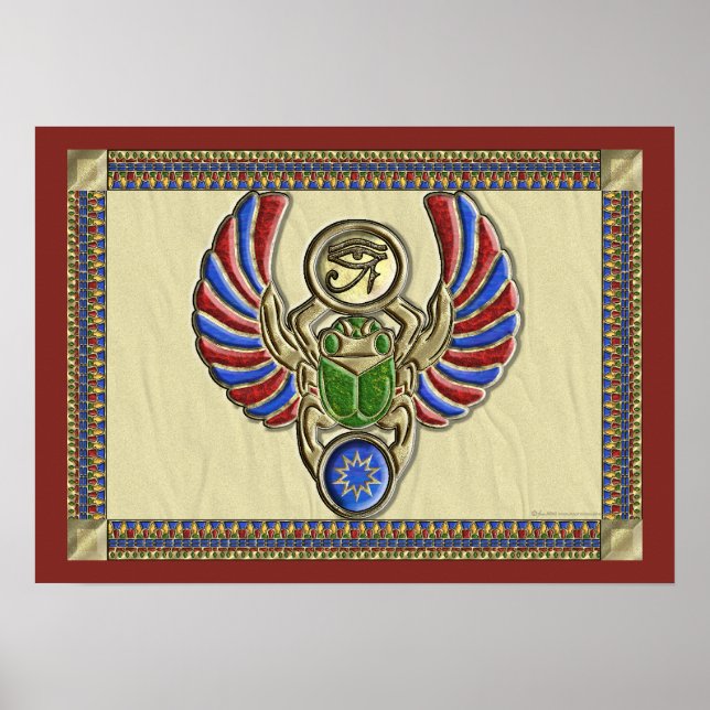 Horus Scarab Poster (Vorne)