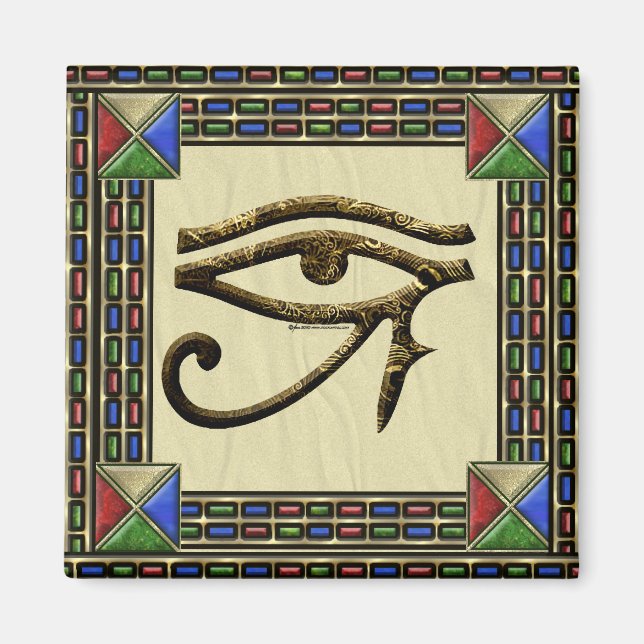 Horus Square Magnet (Vorne)