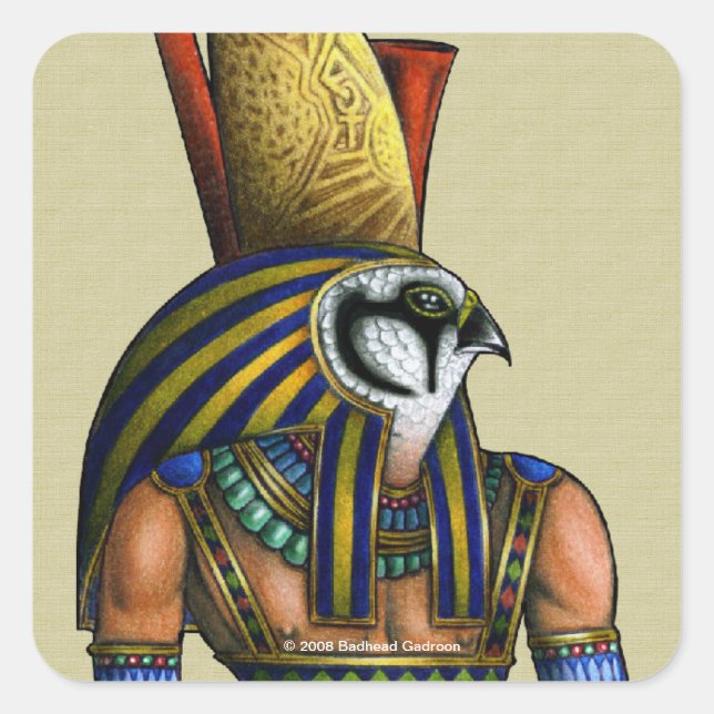 Horus Square Sticker (Vorderseite)