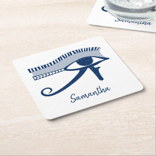 Horus Talisman Personalisiert Rechteckiger Pappuntersetzer