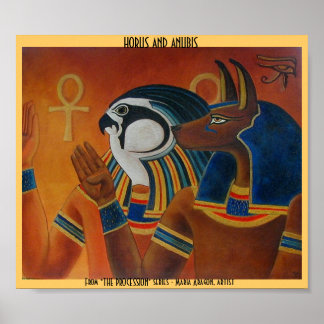 Horus und Anubis Poster