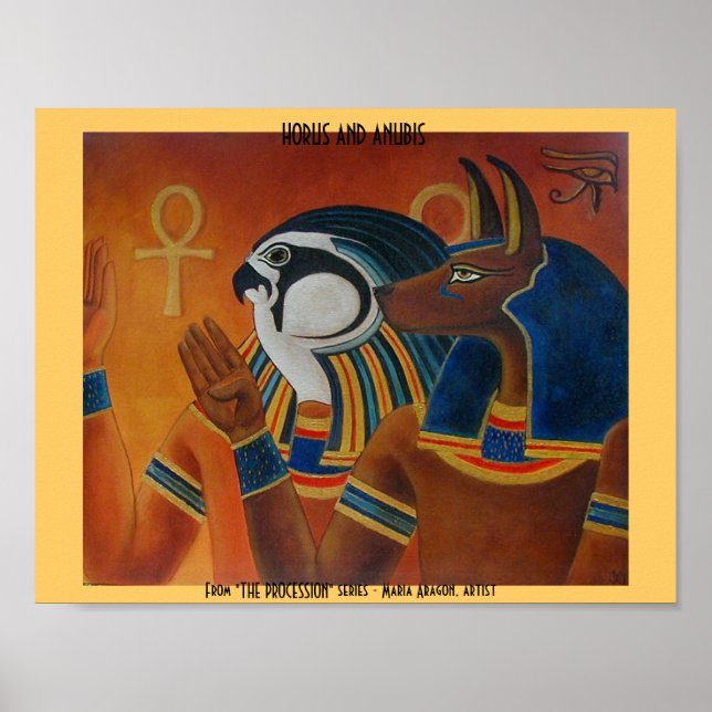 Horus und Anubis Poster (Vorne)