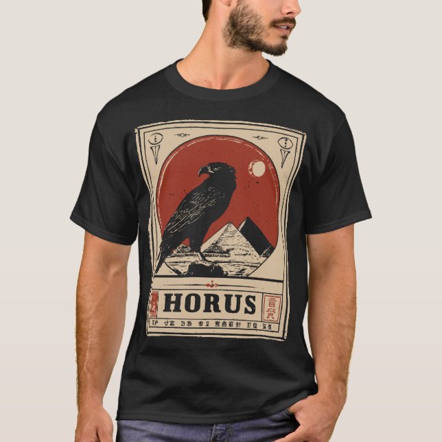 Horusauge - Ancient Vision Poster T-Shirt (Vorderseite)