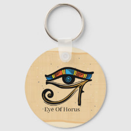 Horusauge auf Papyrus, ägyptische Hieroglyphen Schlüsselanhänger