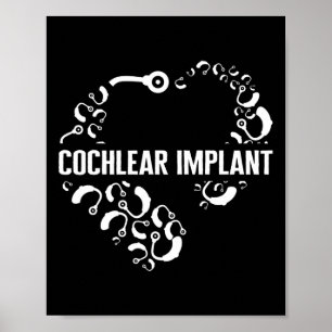Hörverlustbewusstsein Liebe Cochlea-Implantat Asl  Poster