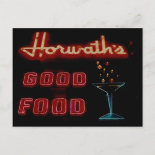 Horwaths, Elmwood Pk. Il. Vintage Neonpostkarte Postkarte