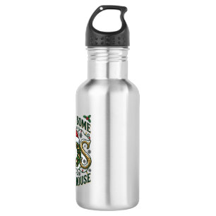 Hos Haus Weihnachtskranz Weihnachtsmann Hut Lichte Edelstahlflasche