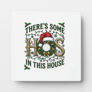 Hos Haus Weihnachtskranz Weihnachtsmann Hut Lichte Fotoplatte