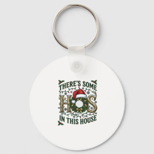 Hos Haus Weihnachtskranz Weihnachtsmann Hut Lichte Schlüsselanhänger