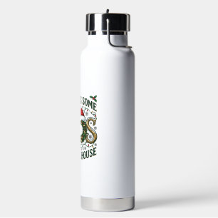 Hos Haus Weihnachtskranz Weihnachtsmann Hut Lichte Trinkflasche