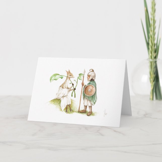 Hos u. Ertae Frank-Schatullen-Gruß-Karte Karte (Vorderseite)