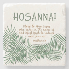 HOSANNA Elegante Osterpalme Sonntag Steinuntersetzer