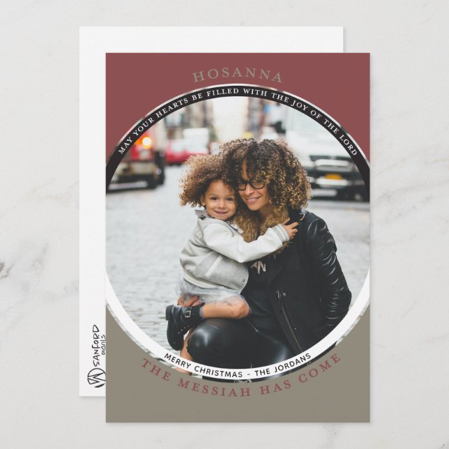 Hosanna Foto Card Karte (Vorne/Hinten)