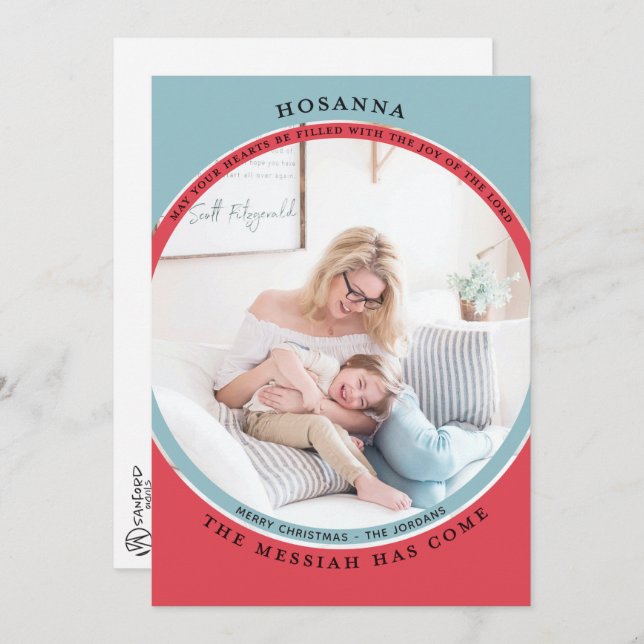 Hosanna Foto Card Karte (Vorne/Hinten)