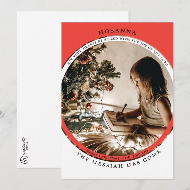 Hosanna Foto Card Karte (Vorne/Hinten)