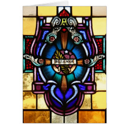Hosanna Stected Glass Card