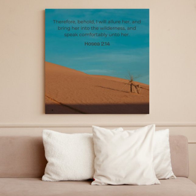 Hosea 2:14 KJV Wall Art – Desert Faith Collection  Poster (Von Creator hochgeladen)