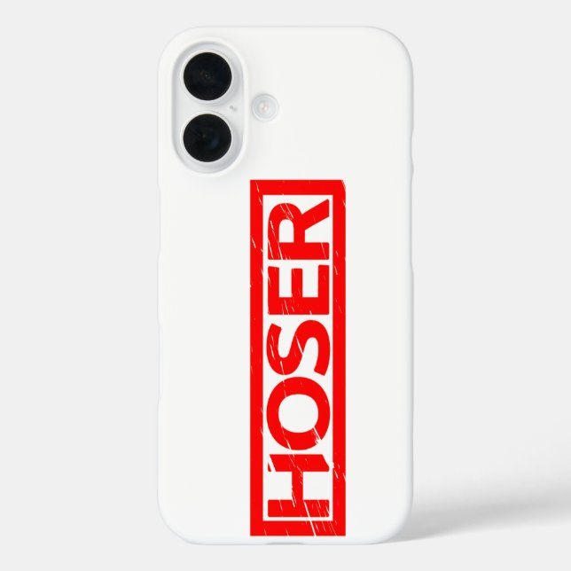 Hoser-Briefmarke Case-Mate iPhone Hülle (Rückseite)