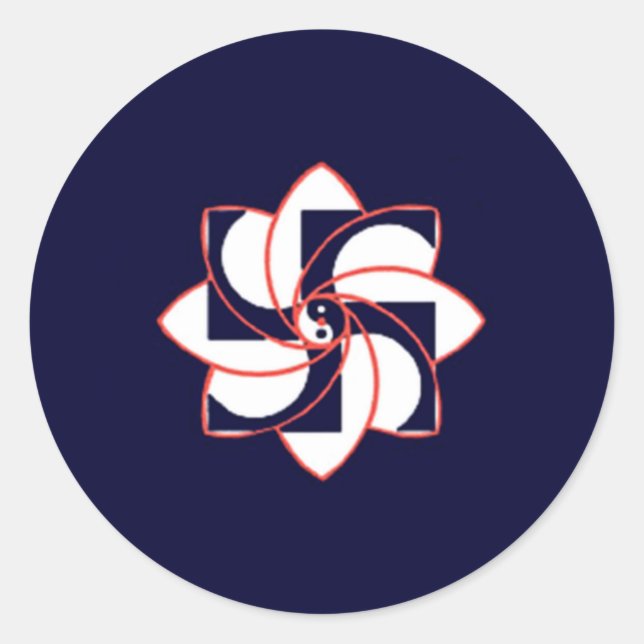 HOSH-Sticker Runder Aufkleber (Vorderseite)