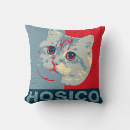 Hosico - Red Blue Illustration Kissen