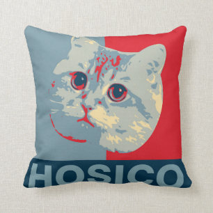 Hosico - Red Blue Illustration Kissen